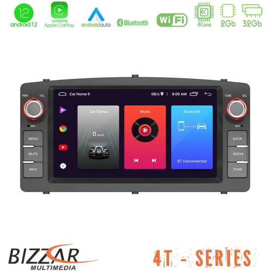 Bizzar OEM Toyota Corolla 2002-2006 4core Android12 2+32GB Navigation Multimedia Deckless 7" με Carplay/AndroidAuto