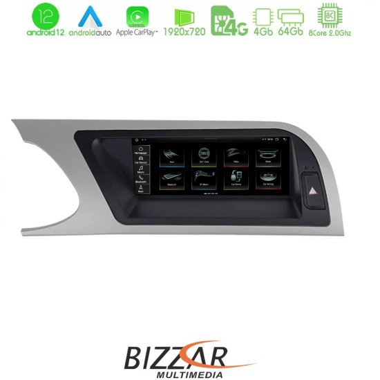 Bizzar OEM AUDI A5 (B8) 2008-2015 (με MMI3G) 8.8" Android12 8Core 4+64GB Navigation Multimedia Station