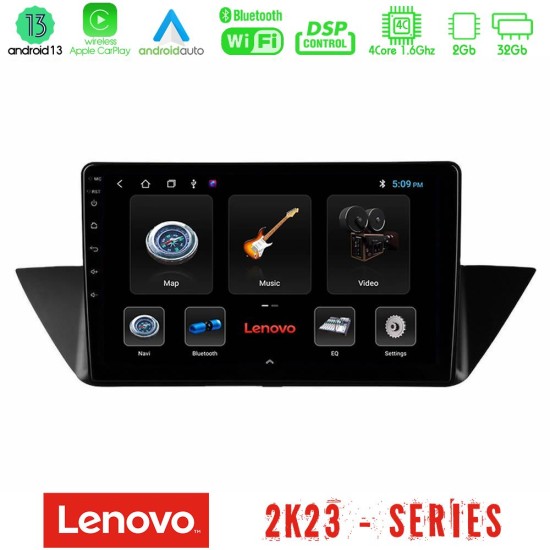 Lenovo Car Pad BMW Χ1 E84 4Core Android 13 2+32GB Navigation Multimedia Tablet 10"