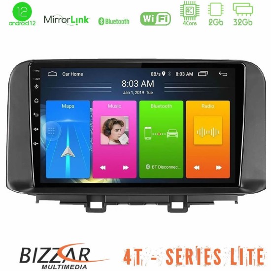 Bizzar 4T Series Hyundai Kona 2018-2023 4Core Android13 2+32GB Navigation Multimedia Tablet 9"