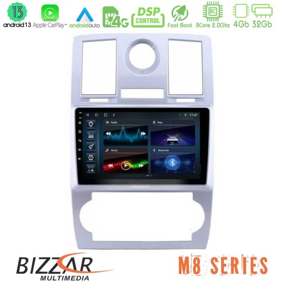 Bizzar M8 Series Chrysler 300C 8core Android13 4+32GB Navigation Multimedia Tablet 9"