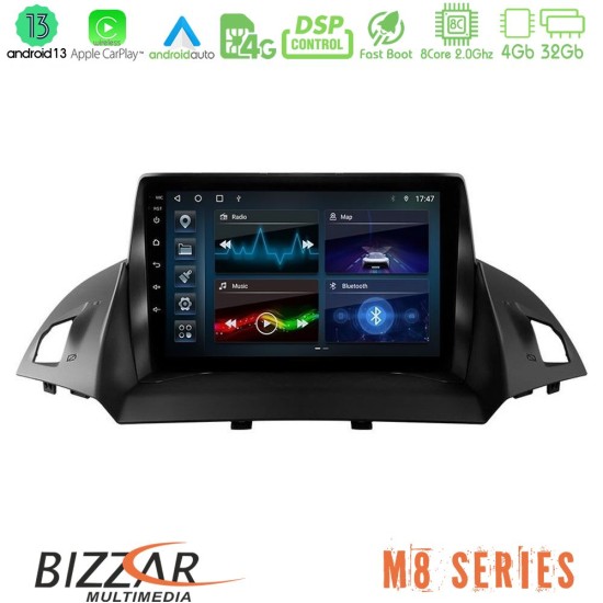 Bizzar M8 Series Ford C-Max/Kuga 8core Android13 4+32GB Navigation Multimedia Tablet 9"