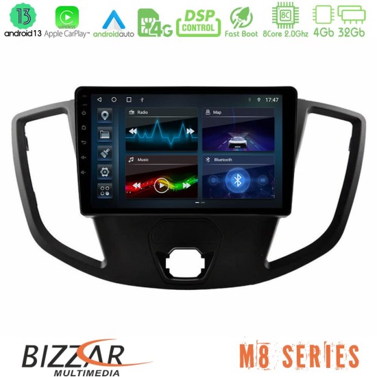 Bizzar M8 Series Ford Transit 2014-> 8core Android13 4+32GB Navigation Multimedia Tablet 9"