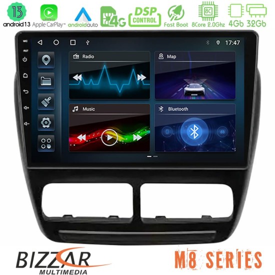 Bizzar M8 Series Fiat Doblo / Opel Combo 2010-2014 8Core Android13 4+32GB Navigation Multimedia Tablet 9"