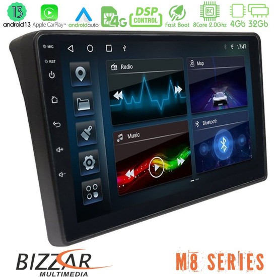 Bizzar M8 Series Fiat Ducato/Citroen Jumper/Peugeot Boxer 8core Android13 4+32GB Navigation Multimedia Tablet 9"