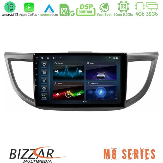 Bizzar M8 Series Honda CRV 2012-2017 8core Android13 4+32GB Navigation Multimedia Tablet 9"