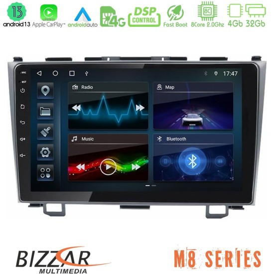 Bizzar M8 Series Honda CRV 8core Android13 4+32GB Navigation Multimedia Tablet 9"