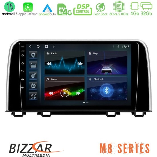 Bizzar M8 Series Honda CR-V 2019-> 8core Android13 4+32GB Navigation Multimedia Tablet 10"