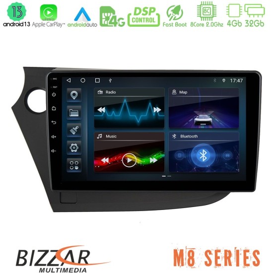 Bizzar M8 Series Honda Insight 2009-2015 8core Android13 4+32GB Navigation Multimedia Tablet 9"