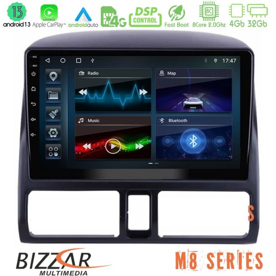 Bizzar M8 Series Honda CRV 2002-2006 8core Android13 4+32GB Navigation Multimedia Tablet 9"