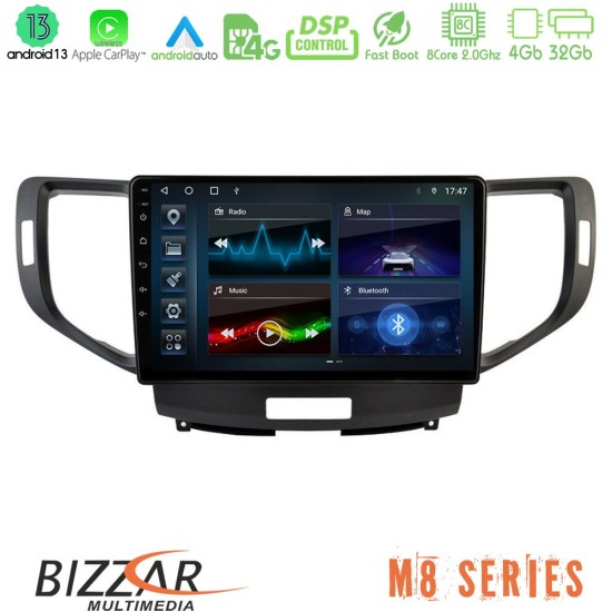 Bizzar M8 Series Honda Accord 2008-2015 8core Android13 4+32GB Navigation Multimedia Tablet 9"