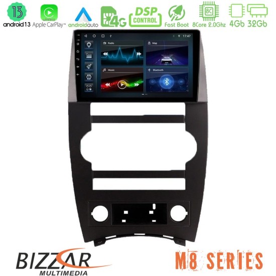 Bizzar M8 Series Jeep Commander 2007-2008 8core Android13 4+32GB Navigation Multimedia Tablet 9"