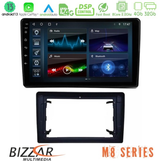 Bizzar M8 Series Chrysler / Dodge / Jeep 8core Android13 4+32GB Navigation Multimedia Tablet 10"