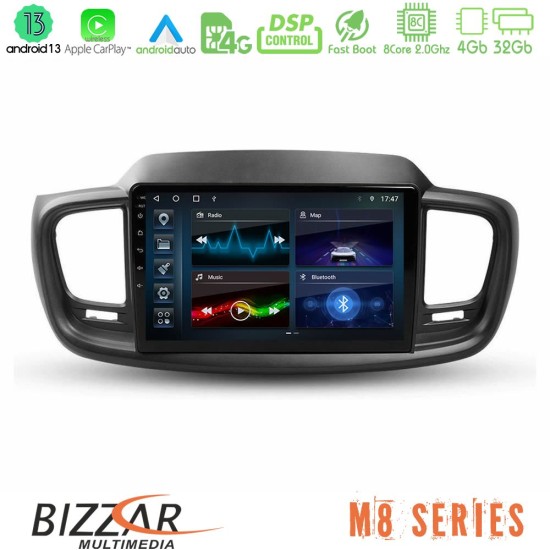 Bizzar M8 Series Kia Sorento 2018-2021 8Core Android13 4+32GB Navigation Multimedia Tablet 9"