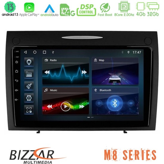 Bizzar M8 Series Mercedes SLK Class 8core Android13 4+32GB Navigation Multimedia Tablet 9"