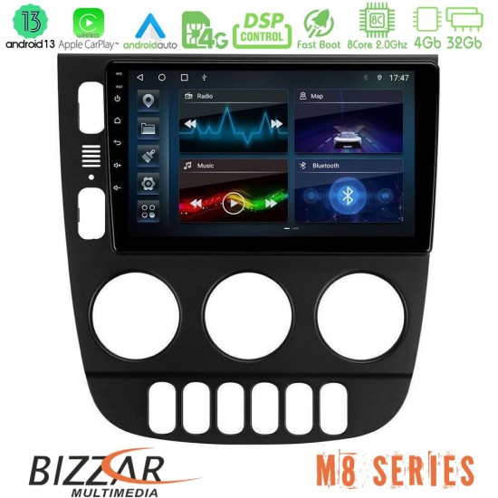 Bizzar M8 Series Mercedes ML Class 1998-2005 8Core Android13 4+32GB Navigation Multimedia Tablet 9"