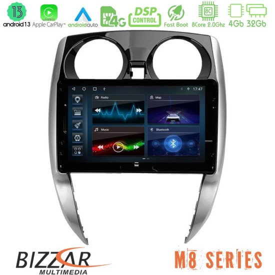 Bizzar M8 Series Nissan Note 2013-2018 8core Android13 4+32GB Navigation Multimedia Tablet 10"