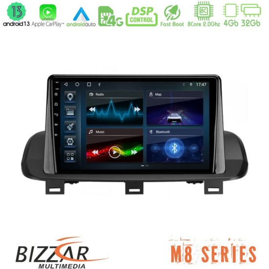 Bizzar M8 Series Nissan Qashqai J12 & X-Trail T33 8core Android13 4+32GB Navigation Multimedia Tablet 10"