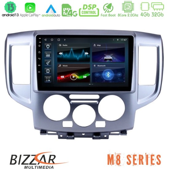 Bizzar M8 Series Nissan NV200 8core Android13 4+32GB Navigation Multimedia Tablet 9"