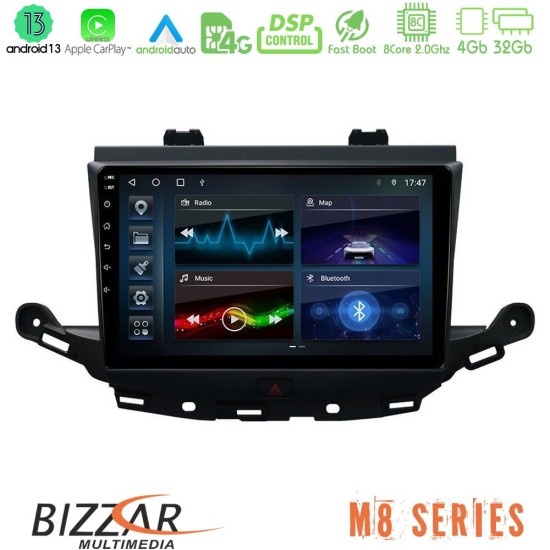 Bizzar M8 Series Opel Astra K 2015-2019 8core Android13 4+32GB Navigation Multimedia Tablet 9"