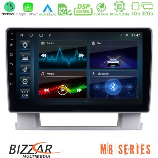 Bizzar M8 Series Opel Astra J 2010-2014 8core Android13 4+32GB Navigation Multimedia Tablet 9"