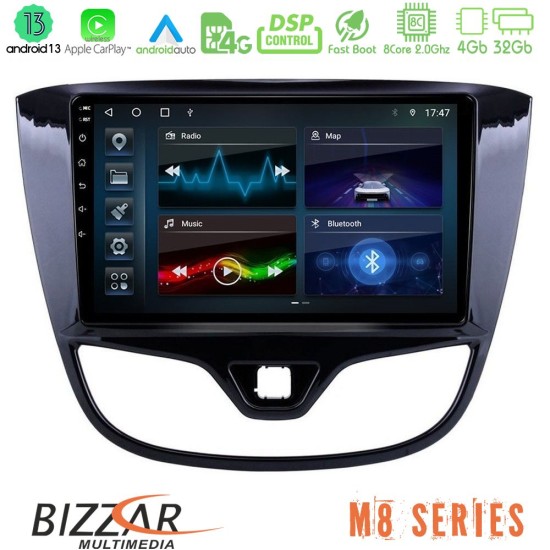 Bizzar M8 Series Opel Karl 2017-2019 8core Android13 4+32GB Navigation Multimedia Tablet 9"