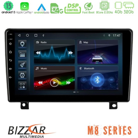 Bizzar M8 Series Opel Astra H 8Core Android13 4+32GB Navigation Multimedia Tablet 9" (dashboard version)