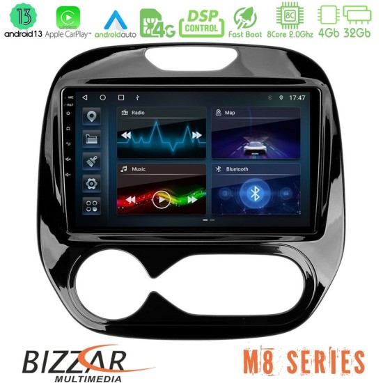 Bizzar M8 Series Renault Captur 2013-2019 (Auto AC) 8core Android13 4+32GB Navigation Multimedia Tablet 9"