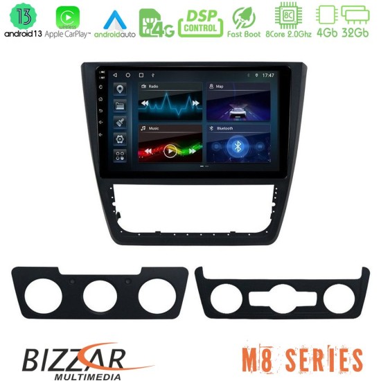 Bizzar M8 Series Skoda Yeti 2009-> 8core Android13 4+32GB Navigation Multimedia Tablet 10"