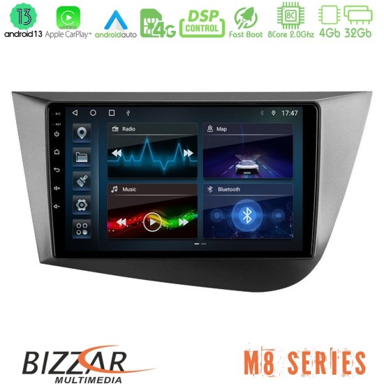 Bizzar M8 Series Seat Leon 8core Android13 4+32GB Navigation Multimedia Tablet 9"