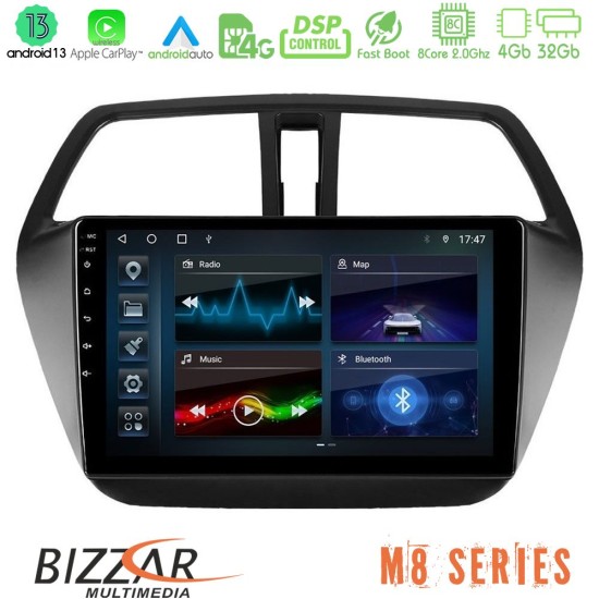 Bizzar M8 Series Suzuki SX4 S-Cross 8core Android13 4+32GB Navigation Multimedia Tablet 9"