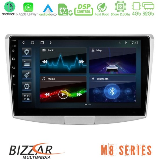 Bizzar M8 Series VW Passat 8core Android13 4+32GB Navigation Multimedia Tablet 10"