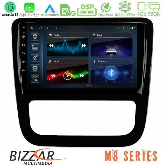 Bizzar M8 Series VW Scirocco 2008-2014 8Core Android13 4+32GB Navigation Multimedia Tablet 9" (μαύρο γυαλιστερό)