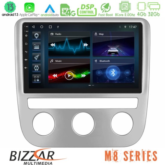 Bizzar M8 Series VW Scirocco 2008-2014 8Core Android13 4+32GB Navigation Multimedia Tablet 9"