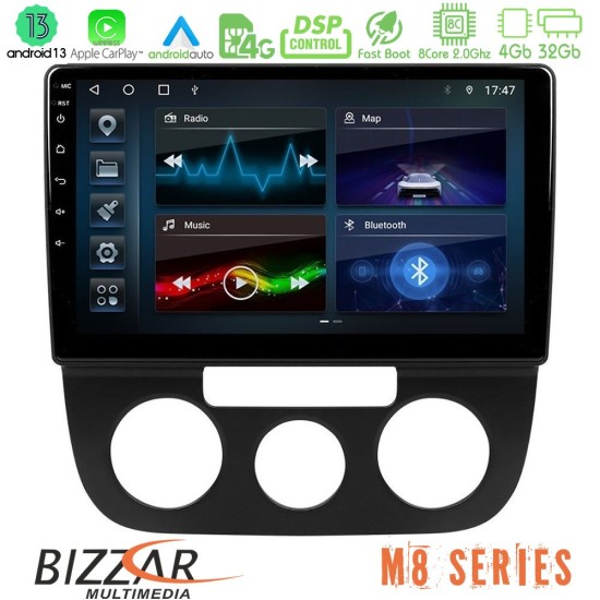 Bizzar M8 Series VW Jetta 8core Android13 4+32GB Navigation Multimedia Tablet 10"