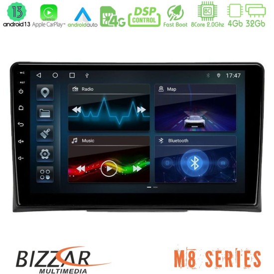 Bizzar M8 Series VW Transporter 2003-2015 8Core Android13 4+32GB Navigation Multimedia Tablet 9"