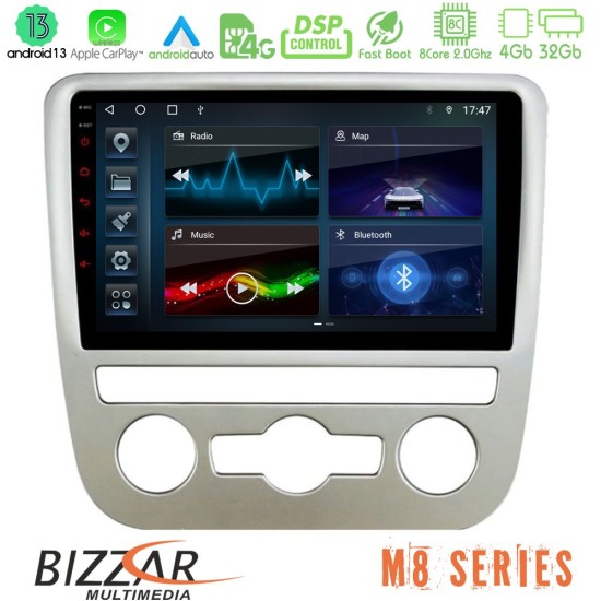 Bizzar M8 Series VW Scirocco 2008 – 2014 8core Android13 4+32GB Navigation Multimedia Tablet 9"