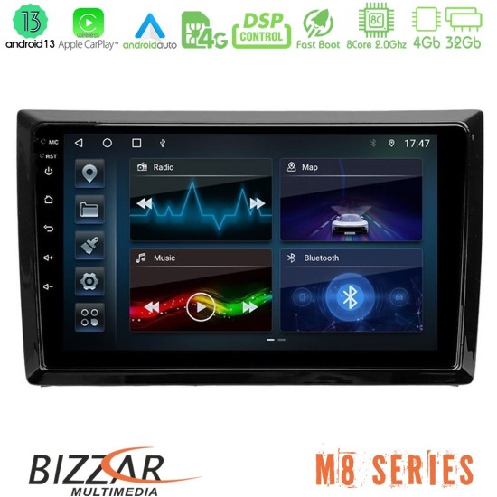 Bizzar M8 Series VW Beetle 8core Android13 4+32GB Navigation Multimedia Tablet 9"