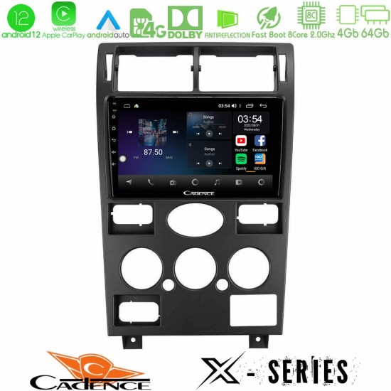 Cadence X Series Ford Mondeo 2001-2004 8Core Android12 4+64GB Navigation Multimedia Tablet 9"