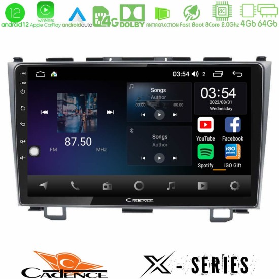 Cadence X Series Honda CRV 8core Android12 4+64GB Navigation Multimedia Tablet 9"