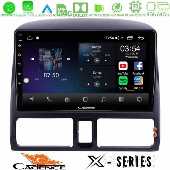 Cadence X Series Honda CRV 2002-2006 8core Android12 4+64GB Navigation Multimedia Tablet 9"