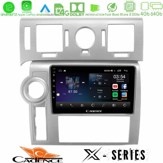 Cadence X Series Hummer H2 2008-2009 8core Android12 4+64GB Navigation Multimedia Tablet 9"