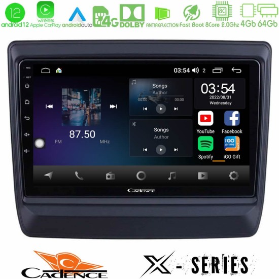 Cadence X Series Isuzu D-MAX 2020-2023 8core Android12 4+64GB Navigation Multimedia Tablet 9"