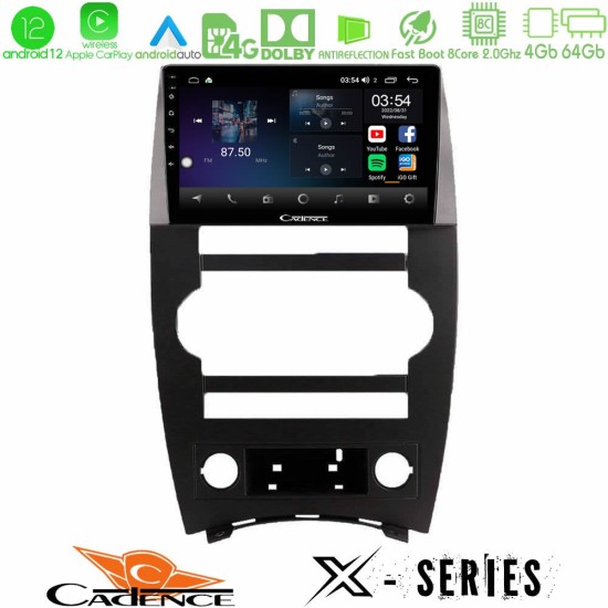 Cadence X Series Jeep Commander 2007-2008 8core Android12 4+64GB Navigation Multimedia Tablet 9"