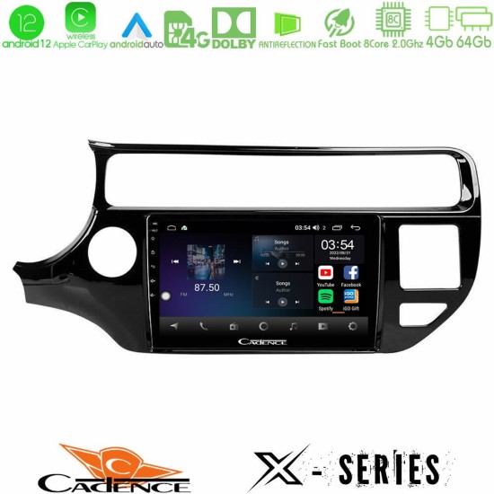 Cadence X Series Kia Rio 2015-2017 8core Android12 4+64GB Navigation Multimedia Tablet 9"