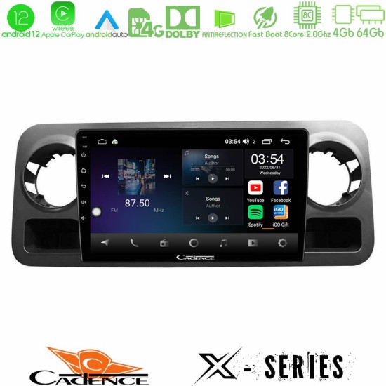 Cadence X Series Mercedes Sprinter W907 8Core Android12 4+64GB Navigation Multimedia Tablet 10"