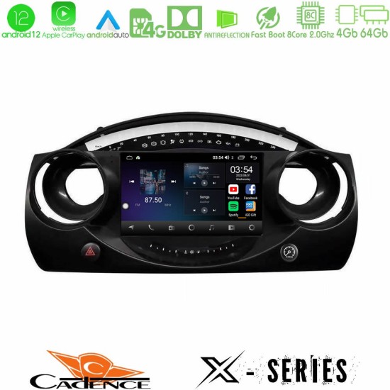 Cadence X Series Mini Cooper R50 8Core Android12 4+64GB Navigation Multimedia Tablet 9"