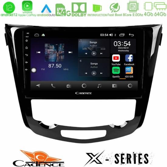 Cadence X Series Nissan Qashqai J11 (AUTO A/C) 8core Android12 4+64GB Navigation Multimedia Tablet 10"