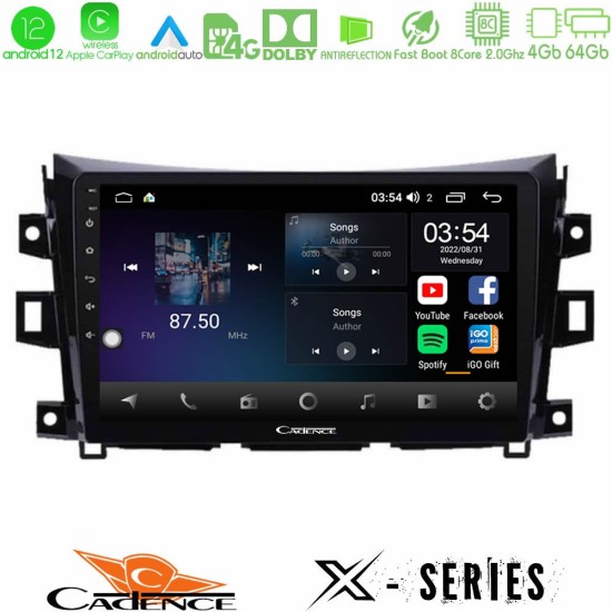 Cadence X Series Nissan Navara NP300 8core Android12 4+64GB Navigation Multimedia Tablet 9"