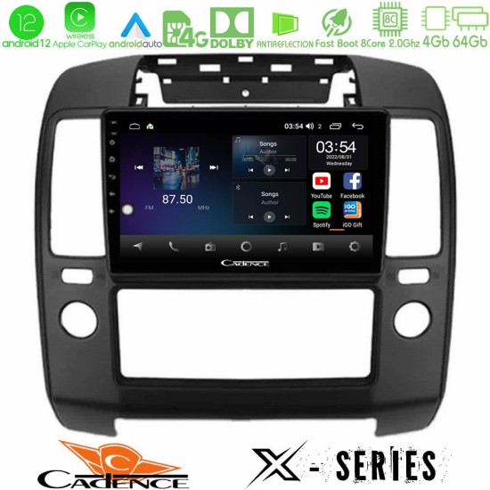 Cadence X Series Nissan Navara 8core Android12 4+64GB Navigation Multimedia Tablet 9"